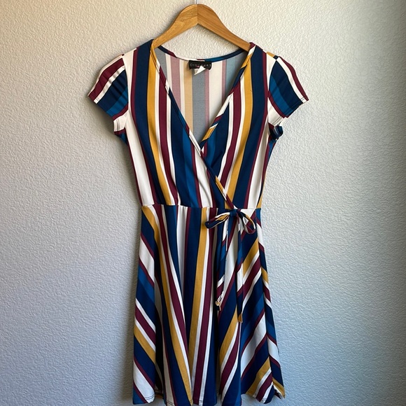 Discreet Dresses & Skirts - Adorable Colorful striped Dress